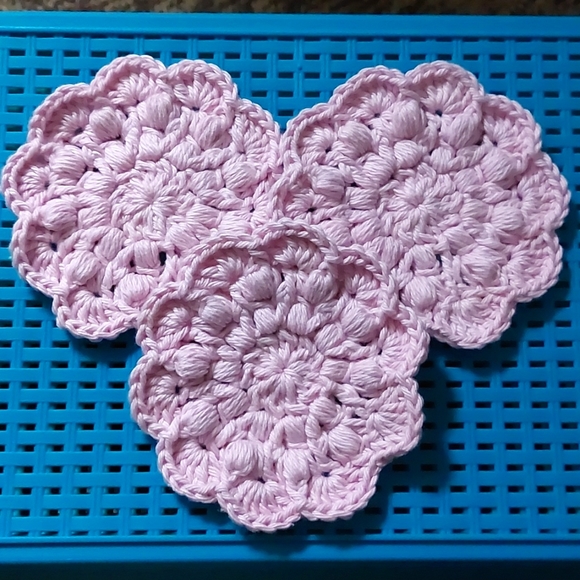 Crochet Super Scrub Facial Rounds▪︎Set of 3 - Picture 2 of 5